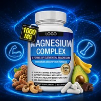 Capsules de Glycinate de Magnésium Comestible de Qualité Alimentaire – Améliore la Mémoire et le Sommeil – Pour Adultes – En Stock – Minéraux Essentiels Transfrontaliers