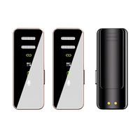 Microphone Lavalier Sans Fil à Condensateur avec Lumières LED, Conception Légère pour la Surveillance et l'Enregistrement Vidéo, Compatible iPhone