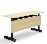 Mesa de Reuniones Plegable de Metal Moderna y Personalizable para Sala de Conferencias, Hotel, Hospital, Escritorio de Capacitación al por Mayor, Muebles de Oficina