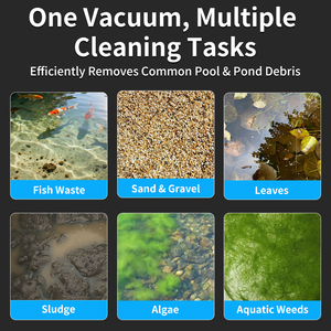 Máquina de Succión de Aguas Residuales <span class=keywords><strong>para</strong></span> Estanques de Peces, 220V 50Hz, Enchufe Europeo, Filtro de Limpieza de Estanques, <span class=keywords><strong>Bomba</strong></span> de Vacío Subacuática <span class=keywords><strong>para</strong></span> Piscinas - Product Image 5