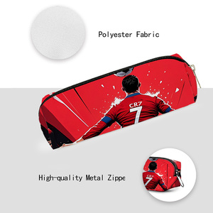 กระเป๋าดินสอโรงเรียน3D ลายการ์ตูนดาวฟุตบอล CR7เป็นของขวัญที่ดีที่สุดสำหรับเด็กผู้ชายเด็กผู้หญิงกล่องดินสอผ้าเป็นชั้นสำหรับเด็ก - Product Image 4