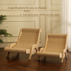 Sofa Hammock Lipat Modern Ramah Lingkungan Interaktif untuk Kucing, Alas Cakar Sisal, Alas Pengasah Cakar Kayu, Dapat Diganti, Bahan Karton - Product Image 4