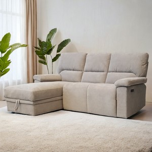 โซฟาปรับเอนไฟฟ้ารูปตัว L ดีไซน์ใหม่ ชุดโซฟาอัจฉริยะพร้อมฟังก์ชั่นเก็บของ โซฟาปรับเอนตามหลักสรีรศาสตร์ - Product Image 4