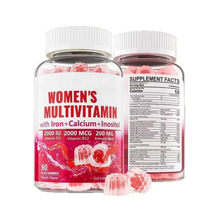 Gomitas de Suplementos Herbales, Gomitas MULTIVITAMINICAS para MUJERES, Procesamiento OEM Personalizado - Product Image 1