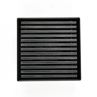 SANIPRO SS 304/316 salle de bain douche égouttoir 360 degrés Rotation 2 en 1 grille couverture crépine carrelage insérer caché carré drain de sol