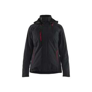 BLAKLADER - 440819179956L Chaqueta de concha ligera para mujer elástica Negro/Rojo-EAN 7330509892206 CHAQUETAS DE TRABAJO - Product Image 1