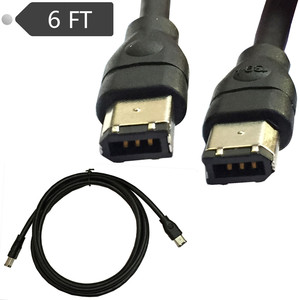 Cable negro IEEE 1394 <span class=keywords><strong>Firewire</strong></span> 400 a <span class=keywords><strong>Firewire</strong></span> 400, 6 pines/6 pines macho/macho-6FT/ 10FT/15FT - Product Image 5