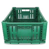 Caisse de stockage pliable en plastique carré, pour fruits et légumes, de haute qualité, nouvelle Promotion