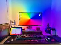 Tira de Luz LED Sincronizada con Música para Juegos de PC, Retroiluminación Ambiental USB para Monitor de Computadora de 32'', Tira LED con Sincronización de Pantalla