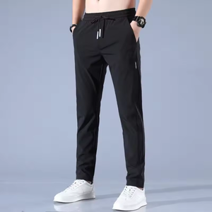 Canvas <strong>Elastic</strong> <strong>Waist</strong> Casual Pants Men's Autumn Breathable Straight Loose <strong>Work</strong> Trend Sports <strong>Trousers</strong> - Product Image 2