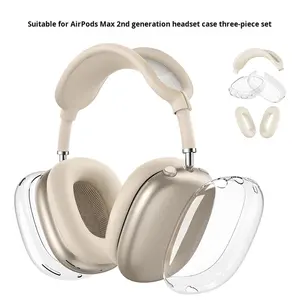 Housse de casque supra-auriculaire universelle en TPU durable de 1/2 génération compatible avec l'étui de protection <span class=keywords><strong>Apple</strong></span> pour <span class=keywords><strong>AirPods</strong></span> <span class=keywords><strong>Max</strong></span> - Product Image 5