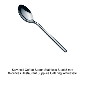Salvinelli <b>Coffee</b> <b>Spoon</b> Stainless Steel 5 mm thickness Restaurant Supplies Catering Wholesale - Product Image 2