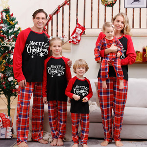 Vente chaude Famille Pyjamas De <span class=keywords><strong>Noël</strong></span> Tenues Ensembles Femmes À Manches Longues Imprimer <span class=keywords><strong>Noël</strong></span> Pjs Correspondant - Product Image 3