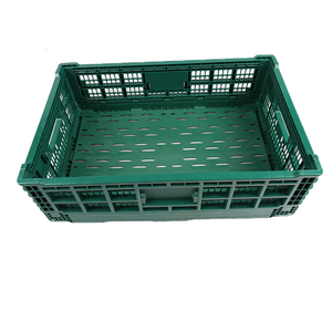 Foldable Basket Crates Vented Crate Basket for Sale Wholesale Transport Plastic Crates Plastic Vegetable Fruits Solid Box