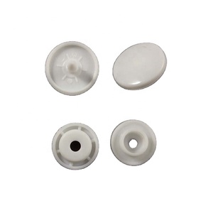 Chuyên nghiệp rắn Trắng/Đen & đầy màu sắc bao phủ quần áo trẻ em 4-Part nhựa Fastener Washable Báo Chí <span class=keywords><strong>Snap</strong></span> Nút Shank - Product Image 6