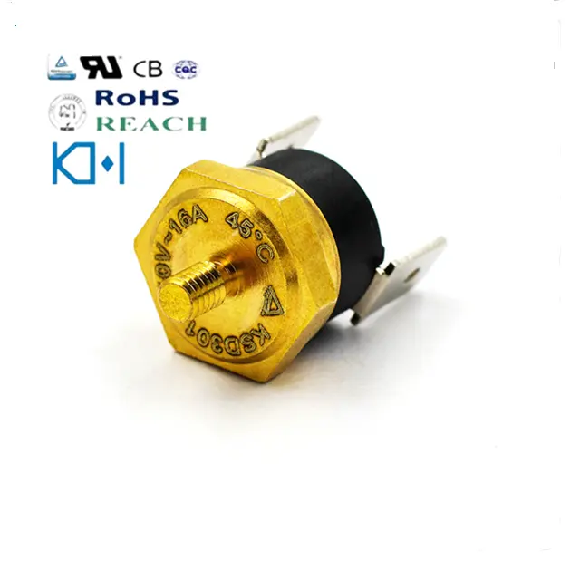 M4 termostato مفتاح حراري عادة مغلقة درجة الحرارة التحكم اليدوي ترموستات 110v 16a منظم حراري ثنائي المعدن