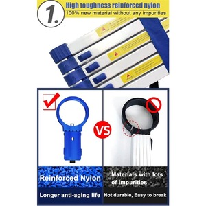 Deliladder Blue Aluminum Industrial Folding Telescopic Ladder <strong>Stools</strong> <strong>Step</strong> by <strong>Step</strong> - Product Image 2