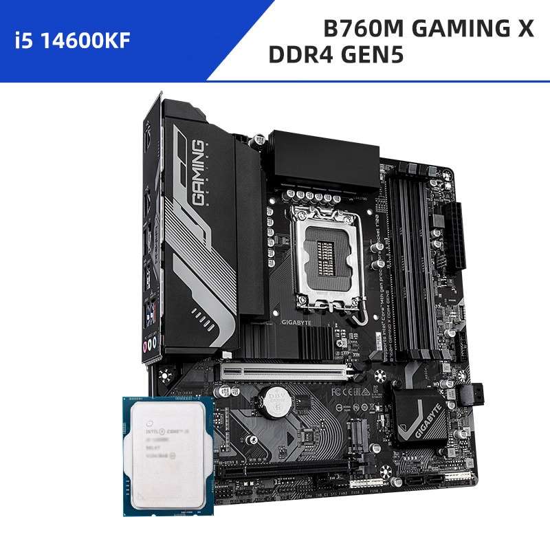 I5 14600KF + Gigabyte B760M GAMING X DDR4 GEN5