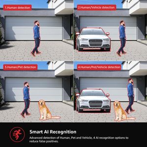 Boavision 4K Outdoor Security <b>Camera</b> Wireless WiFi <b>IP</b> <b>Camera</b> 8MP Home Surveillance <b>System</b> 360 Degree View - Product Image 3