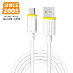 Câble de charge Type-C TPE <span class=keywords><strong>super</strong></span> rapide 2.4A pour iPhone Plus Pro Max Samsung, Xiaomi, Redmi, téléphones Android, conducteur en cuivre USB-C - Product Image 1