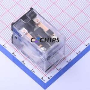 HF18FF/024-2Z23 Power Relay Through hole,21.5x28mm Relay 24V 2 Changeover: 2C (DPDT-Changeover)::: 8 7A-30VDC/7A-250VAC - Product Image 1