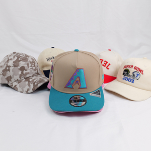 Gorra de Béisbol Personalizada Unisex con Logotipo Bordado, Estilo Hip Hop, Cierre a Presión, Diseño A-Frame, Dos Tonos, Algodón, 5 Paneles, 6 Paneles, Casual - Product Image 2
