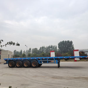 ELORRY Semi-remorque plateau 3 ou 4 essieux en aluminium, 20 ou 40 pieds, haute capacité de charge 25001-30000 kg, à vendre - Product Image 5