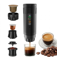Machine à café portable à capsules, expresso compact pour les voyages, l'hôtel, le bureau, la cuisine, cadeau personnel pour les amateurs de boissons