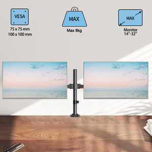 14 ''-32'' Màn hình kép cánh tay có khớp nối màn hình máy tính bàn núi - Product Image 2