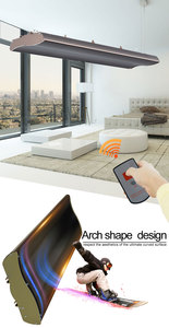 Hiện đại vòm hình dạng Patio trần gắn hồng ngoại rạng rỡ ngoài trời nóng Nhà Ấm Bảng điều khiển nóng cho mùa đông với CE SAA - Product Image 5