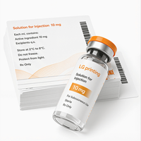 Étiquette autocollante pour flacon pharmaceutique, échantillon, petit flacon, emballage avec logo personnalisé, impression étanche