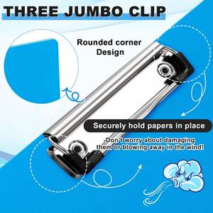 Portapapeles 11x17 con <span class=keywords><strong>Tres</strong></span> Clips, Azul, Extra Grande, Horizontal, para Dibujo, Bocetos, <span class=keywords><strong>Paisajes</strong></span>, para la Escuela y Oficina - Product Image 3