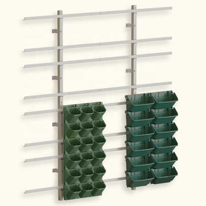 Macetas de plástico apilables entrelazadas con patente Naturix, macetas de <span class=keywords><strong>terraza</strong></span> de pared verde para jardín, hogar, restaurantes para ladera - Product Image 1