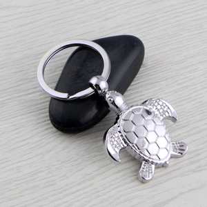 Personalized Logo Sea Turtle Engraved Car Key Metal Advertisement Gift Turtle Keychain - Product Image 3