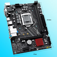 Carte mère JGINYUE B250M-H M-ATX LGA1151 DDR4 double canal M.2 NVMe SATA3.0 avec sortie multi-affichage pour ordinateur de bureau