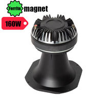 Tweeter à cornet en titane 160W, 8 ohms, 110 dB, gorge de 2 pouces, aimant en ferrite à fixation par boulons, haut-parleur haute fréquence pour Line Array et moniteur de scène