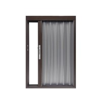 Moustiquaire de sécurité pliante en tissu non tissé à mailles losangées, porte accordéon télescopique invisible, anti-moustiques et anti-rongeurs, pour usage hôtelier moderne