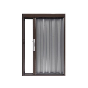 Moustiquaire de sécurité pliante en tissu non tissé à mailles losangées, porte accordéon télescopique invisible, anti-moustiques et anti-rongeurs, pour usage hôtelier moderne - Product Image 1