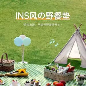 Tapis de pique-nique jaune à carreaux, rectangulaire, imperméable, pour le camping en plein air, utilisation au printemps et à la plage, tapis portable résistant à l'humidité - Product Image 5