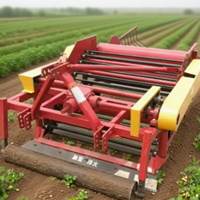Moissonneuse-batteuse automatique pour arachides à fixer sur tracteur |   Solution de récolte intégrée avec transmission par engrenages pour la semence à grande échelle en agriculture