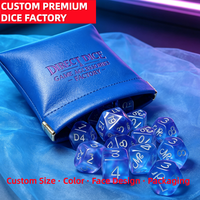 Dés polyédriques bleu profond, ensemble de dés en résine de qualité supérieure, cadeau ultime pour les enfants et les joueurs de jeux de société