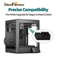 Alat Pembersih Nosel Tahan Suhu Tinggi Silikon Hitam IdeaFormer 9*14*1.5Cm untuk Printer 3D Karbon Elegoo Centauri