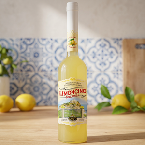 Limoncello Dell'Isola de haute qualité, distillerie Caffo, 0,70 L, 6 bouteilles par boîte, Italie, prêt à être expédié - Product Image 2