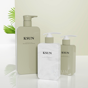 Mỹ phẩm đóng gói <span class=keywords><strong>container</strong></span> 150ml 200ml 300ml 500ml tái chế nhựa PET vuông dầu gội bơm chai cho Kem dưỡng da - Product Image 2