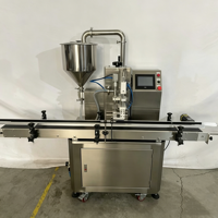Machine de remplissage automatique à pompe à engrenages servo à tête unique pour bouteilles, jus, miel, shampoing, huile, cosmétiques, avec moteur électrique et PLC