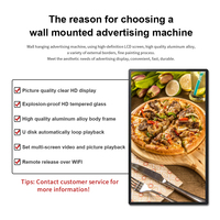 Kiosque à écran tactile de 75 pouces pour Windows et Android Totem Display Advertising Player Ultra Thin Lcd Indoor Wall-Mounting Digital Signage