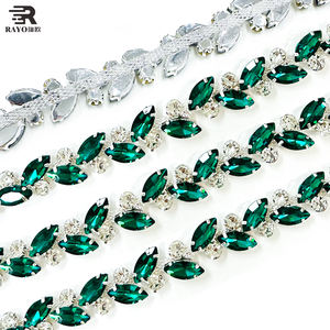 Adorno de Cristal con Forma de Hoja Colorida, Amarillo, Rojo, <span class=keywords><strong>Rosa</strong></span>, Verde, Azul, Morado, Decoración Exquisita, Cristal Transparente, <span class=keywords><strong>Vestido</strong></span> de Noche - Product Image 6