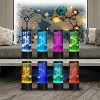Vente chaude rêve méduse LED veilleuse créative couleur changeante Aquarium lave lampe télécommande plug-in pour salon