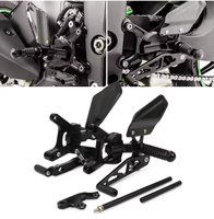 Nouveaux accessoires de moto repose-pieds en Fiber de carbone ensembles arrière réglables repose-pieds repose-pieds pour Kawasaki ZX6R ZX-6R ZX 6R 2024-2025