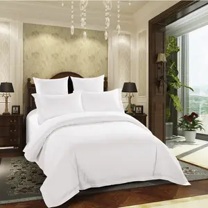Hotel 250TC 80%cotton 20%polyester White Bedding Set